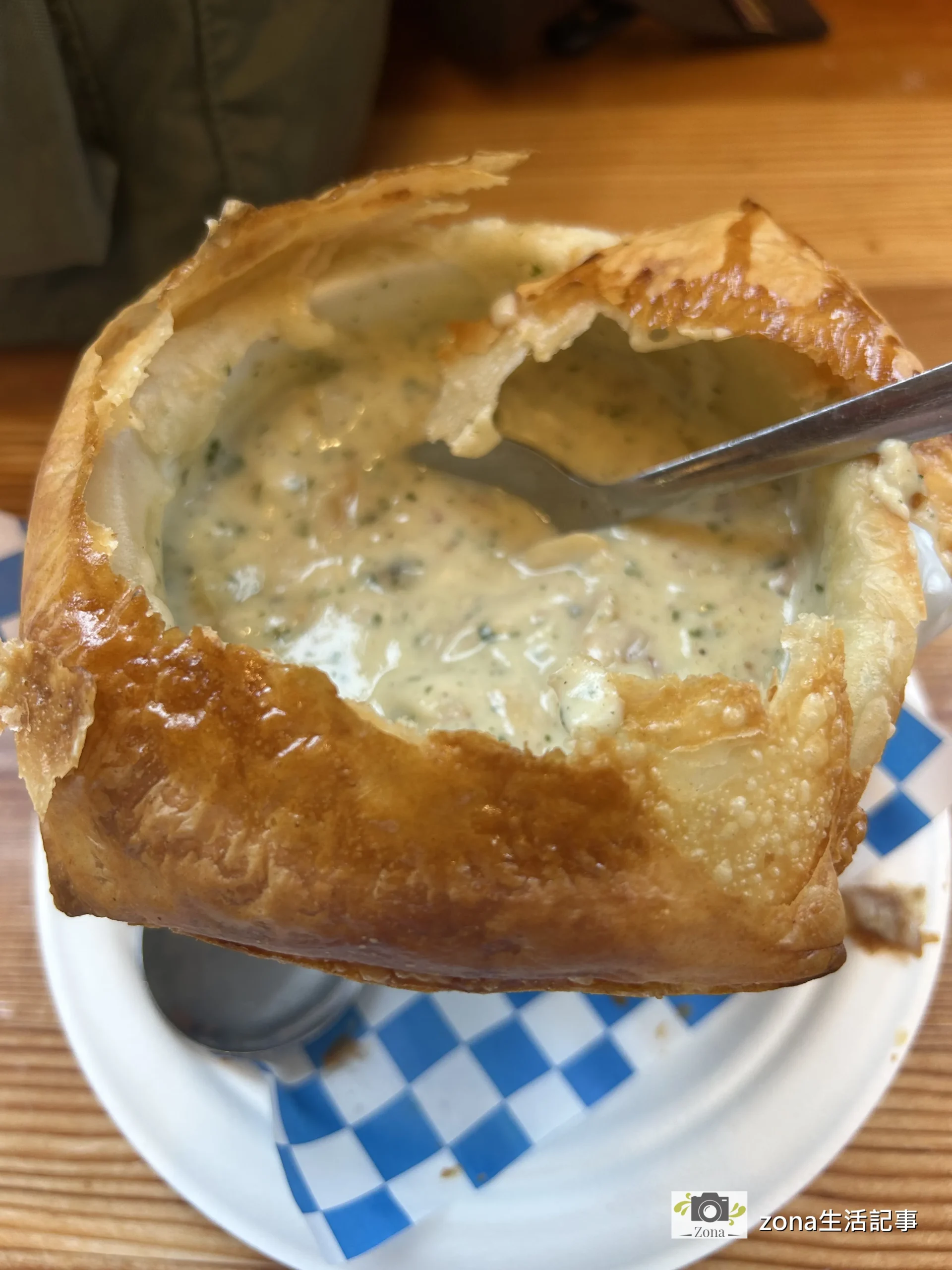 固蘭湖島市場美食A La Mode攤位酥皮濃湯